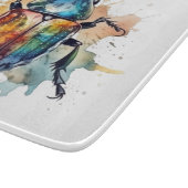 Regenbogen-Skarabäus Schneidebrett (Ecke)