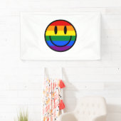 Regenbogen-Smiley Banner (Insitu)