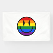 Regenbogen-Smiley Banner (Horizontal)