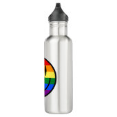 Regenbogen-Smiley Edelstahlflasche (Rechts)
