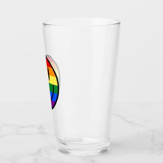Regenbogen-Smiley Glas (Links)