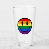 Regenbogen-Smiley Glas (Vorderseite)