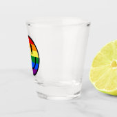 Regenbogen-Smiley Schnapsglas (Rechts)