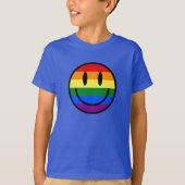 Regenbogen-Smiley T-Shirt (Vorderseite)