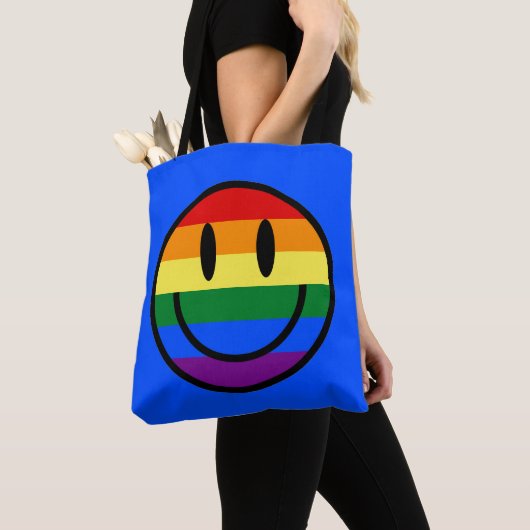 Regenbogen-Smiley Tasche (Von Nahem)