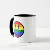 Regenbogen-Smiley Tasse (Vorderseite Links)