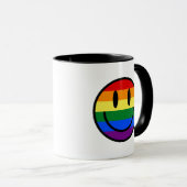 Regenbogen-Smiley Tasse (VorderseiteRechts)