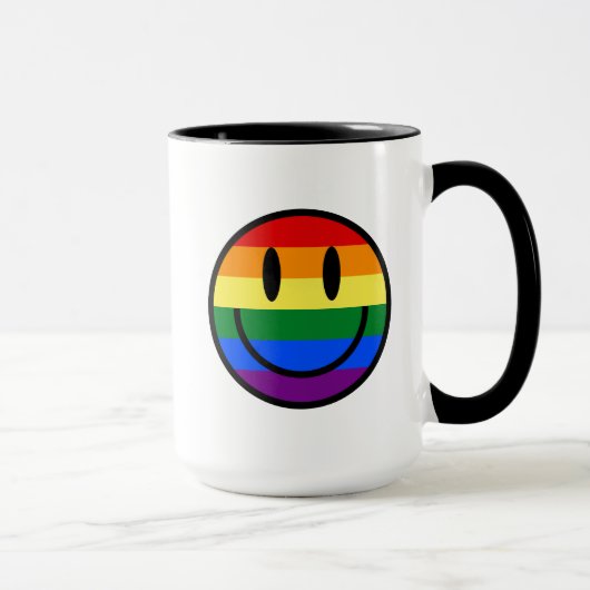 Regenbogen-Smiley Tasse (Rechts)