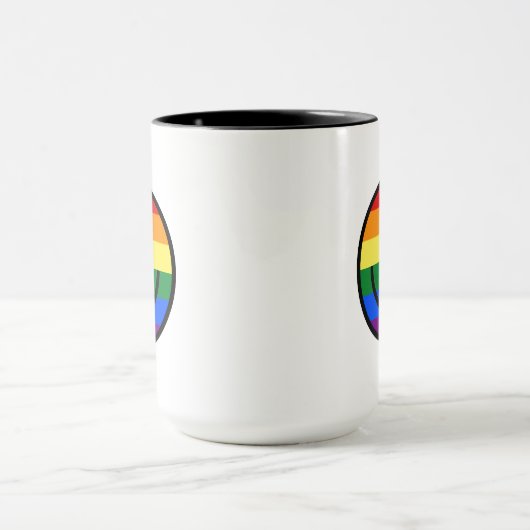 Regenbogen-Smiley Tasse (Zentrum)