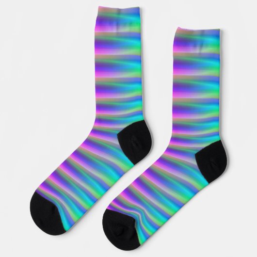 Regenbogen Socken (Linkes Detail)