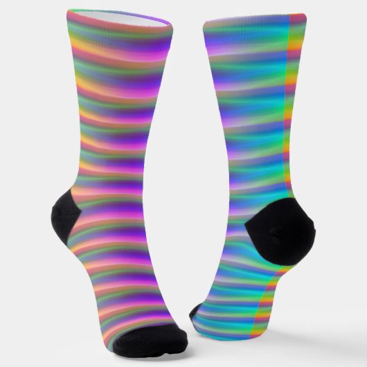 Regenbogen Socken (Gewinkelt)