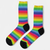 Regenbogen Socken (Linkes Detail)