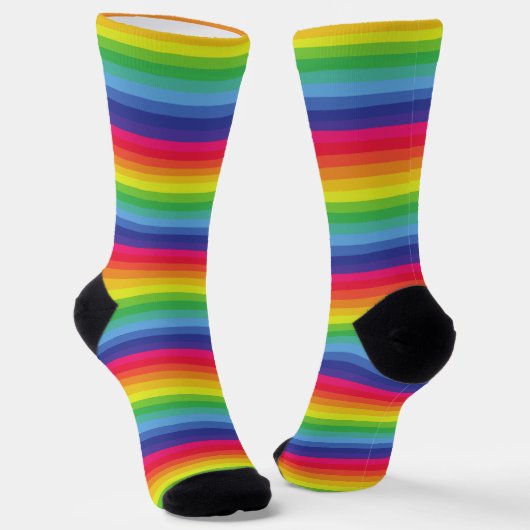 Regenbogen Socken (Gewinkelt)