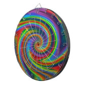 Regenbogen-Solarglühen Dartscheibe (Vorderseite rechts)