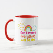 Regenbogen, Sonne, Cloud-Tasse Tasse (Links)