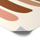 Regenbogen-Sonne-Wolke, Kinderzeichnung, Boho-Abst Poster (Ecke)