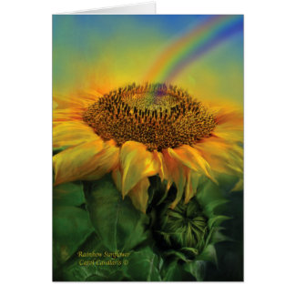 Regenbogen-Sonnenblume ArtCard