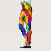 Regenbogen-Sonnenblume Leggings (Links)