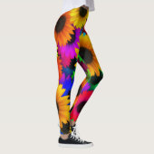 Regenbogen-Sonnenblume Leggings (Rechts)