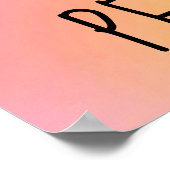 Regenbogen Sonnenblumen Kunst, Dichtung und Musik Poster (Ecke)