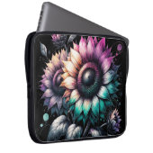 Regenbogen Sonnenblumen Laptops Hüllen Laptopschutzhülle (Vorne Rechts)