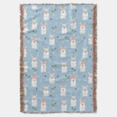 Regenbogen-Sonnenbrille-Lama-Muster Decke (Vorderseite Vertikal)