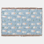 Regenbogen-Sonnenbrille-Lama-Muster Decke (Vorderseite)