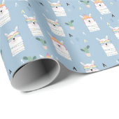 Regenbogen-Sonnenbrille-Lama-Muster Geschenkpapier (Rolleneckpunkt)