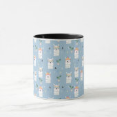 Regenbogen-Sonnenbrille-Lama-Muster Tasse (Zentrum)