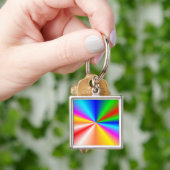 Regenbogen"Sonnendurchbruch" Hintergrund Schlüsselanhänger (Hand)