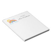 Regenbogen Sonnenschein Lehrer Notizblock (angewinkelt)