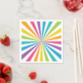 Regenbogen-Sonnenstrahl Serviette (Beispiel)