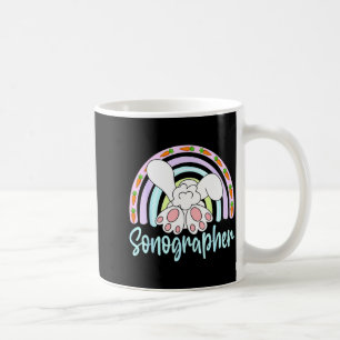Regenbogen-Sonograf-Hase-Oster-Sonografie-Ultrasch Kaffeetasse