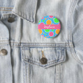 Regenbogen-Sorbett-Tupfen Button (Beispiel)