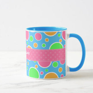 Regenbogen-Sorbett-Tupfen Tasse