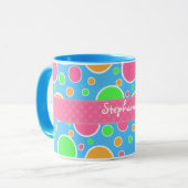 Regenbogen-Sorbett-Tupfen Tasse (Vorderseite Links)