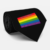 Regenbogen - Sotschi Protest - Allah oder Zaren Wi Krawatte (Gerollt)