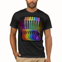 Regenbogen-Spektrum-elektrische Gitarren-T - Shirt