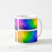 Regenbogen-Spektrum-Tasse Kaffeetasse (VorderseiteRechts)