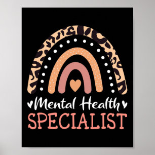 Regenbogen-Spezialist für psychische Gesundheit Poster