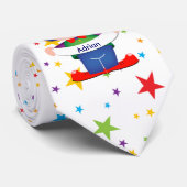 Regenbogen spielt Clown die Hauptrolle Krawatte (Gerollt)