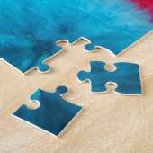 Regenbogen-Spielzeit-Kätzchen Süße Getigerte Katze Puzzle (Seite)