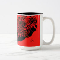 Regenbogen-Spinnen-Netz-Tassensammlung - Rot