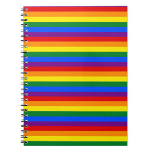 Regenbogen Spiral Foto Notebook bunt Notebook Notizblock