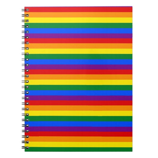 Regenbogen Spiral Foto Notebook bunt Notebook Notizblock (Vorderseite)