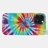 Regenbogen-Spiral-Tie-Dye iPhone Hülle (Rückseite (Horizontal))