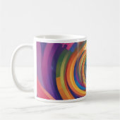 Regenbogen-Spirale des Glücks Viel Glück Kaffeetasse (Links)