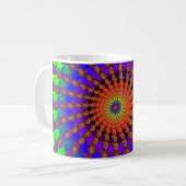 Regenbogen-Spirale, dick (Tasse) Kaffeetasse (Vorderseite Links)