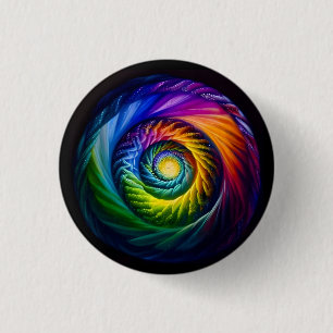 Regenbogen-Spirale heraus Button