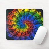 Regenbogen-Spirale Mousepad (Mit Mouse)